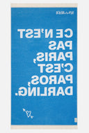 C'est Paros Bright Blue | Feather Beach Towel