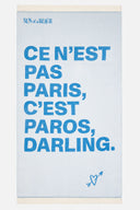 C'est Paros Bright Blue | Feather Beach Towel