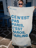 C'est Paros Bright Blue | Feather Beach Towel