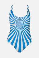 Sunburst Bright Blue | Classic One Piece Swimsuit - Sun of a Beach