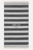 Aegean Stripes Black | Feather Beach Towel - Sun of a Beach