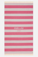 Aegean Stripes Bubblegum | Feather Beach Towel - Sun of a Beach