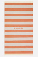 Aegean Stripes Coppertone | Feather Beach Towel - Sun of a Beach
