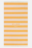 Aegean Stripes Sunflower | Feather Beach Towel