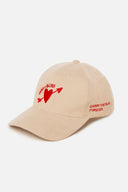 The Sun of a Beach Heart Ecru Corduroy | Baseball Cap - Sun of a Beach
