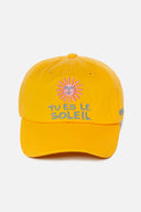 Tu Es Le Soleil Sunflower | Baseball Cap