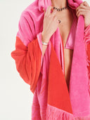 Bicolor Bubblegum Orange | Velvet Beach Towel