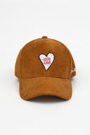 Evil Eye Love Brown Corduroy | Baseball Cap - Sun of a Beach