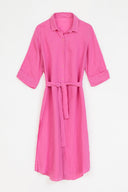 Bubblegum Linen | Shirtdress