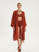 Coppertone Linen | Kimono