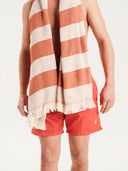 Aegean Stripes Coppertone | Feather Beach Towel