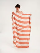 Aegean Stripes Coppertone | Feather Beach Towel
