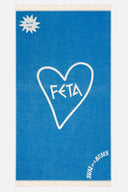 Feta Bright Blue | Feather Beach Towel - Sun of a Beach