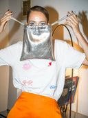 Silver Crazed | Leather Pouch