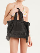 Graphite | Mini Terry Tote Bag