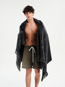 Graphite | Monochrome Beach Towel