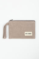 Greige Corduroy | Little Waterproof Pouch - Sun of a Beach