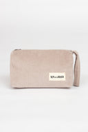 Greige Corduroy | The Cosmo Pouch - Sun of a Beach