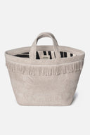Athens Tiles Greige | Oversized Beach Bag - Sun of a Beach