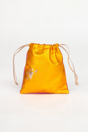 Multi Orange Glitter | Leather Pouch