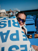 C'est Paros Bright Blue | Feather Beach Towel