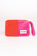 Bicolor Velvet Bubblegum Orange | The Cosmo Pouch - Sun of a Beach