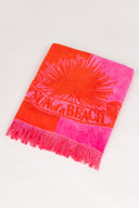 Bicolor Bubblegum Orange | Velvet Beach Towel - Sun of a Beach