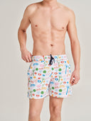 The Sun of a Beach Universe | Mid-Length Mens' Swim Shorts