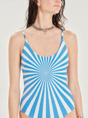 Sunburst Bright Blue | Classic One Piece Swimsuit