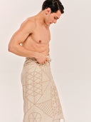 Tinos Greige | Feather Beach Towel - Sun of a Beach