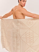 Tinos Greige | Feather Beach Towel - Sun of a Beach
