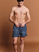 Tinos Navy | Mid-Length Mens' Swim Shorts