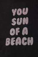 You Sun of a Beach Rainbow Glitter SW Black | T-Shirt - Sun of a Beach