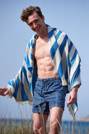 Sunburst Bright Blue | Feather Beach Towel - Sun of a Beach