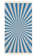 Sunburst Bright Blue | Feather Beach Towel - Sun of a Beach
