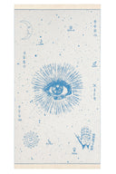 The Cosmos Eye Bright Blue | Feather Beach Towel - Sun of a Beach